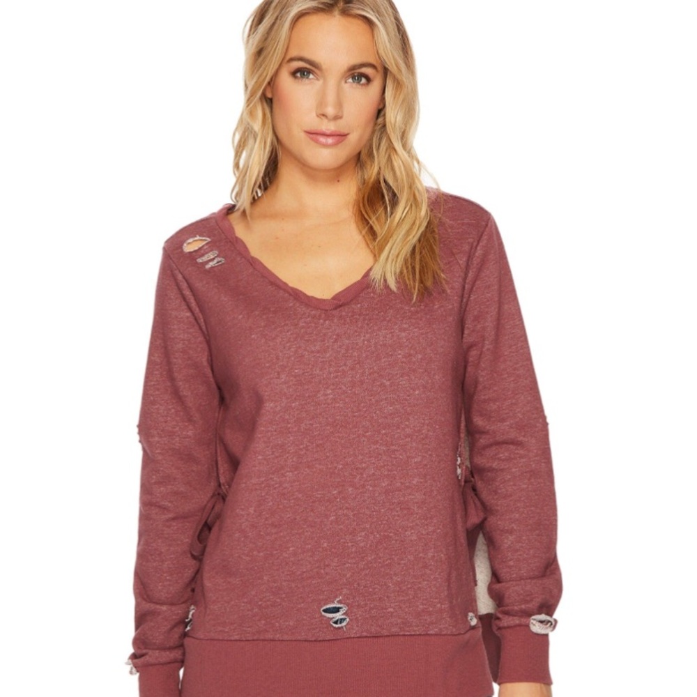 Romeo & Juliet Couture Distressed Sweatshirt (NWT) - Picture 2 of 7
